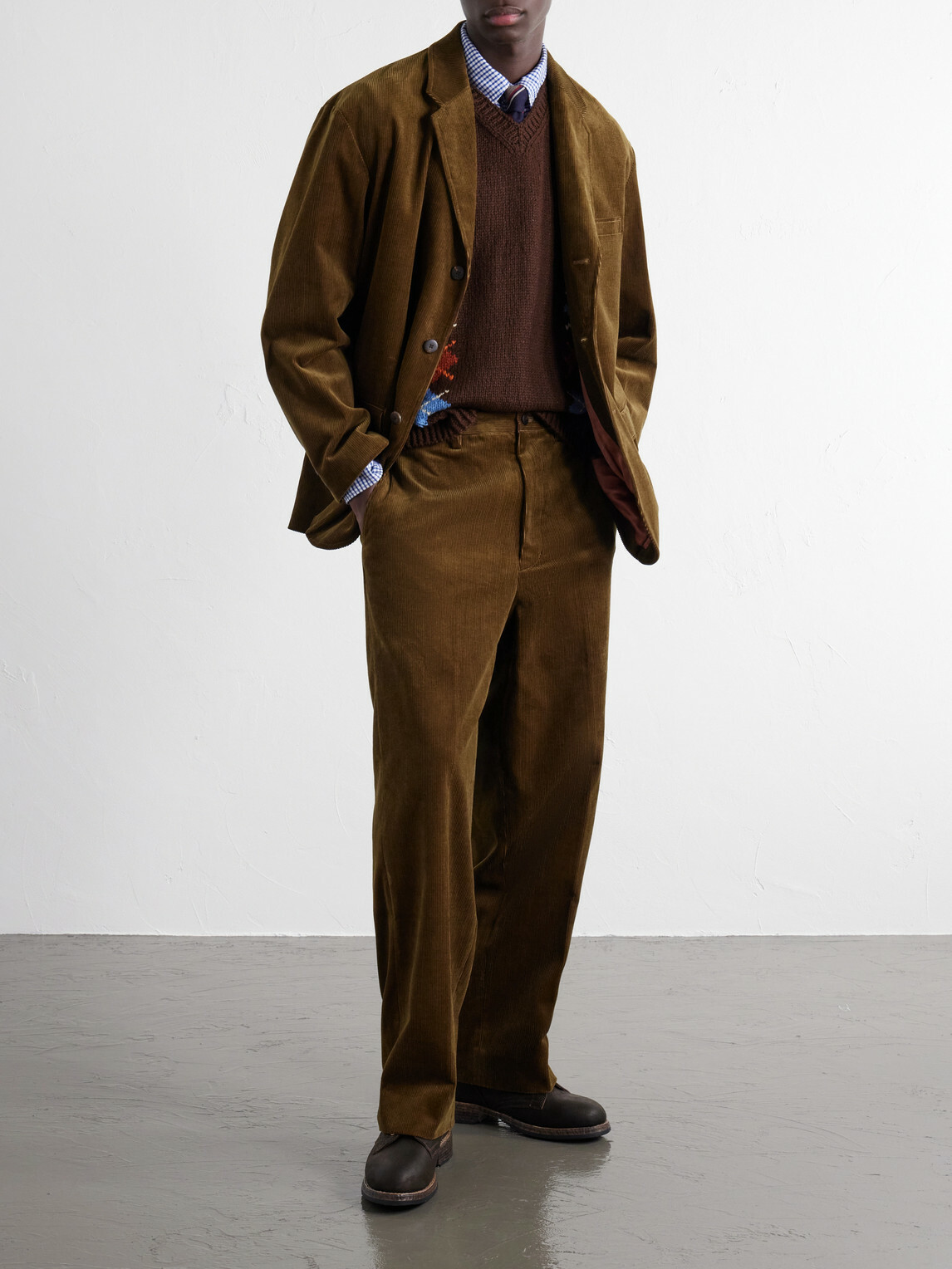 Visvim - Broader Straight-Leg Cotton-Corduroy Trousers - Brown