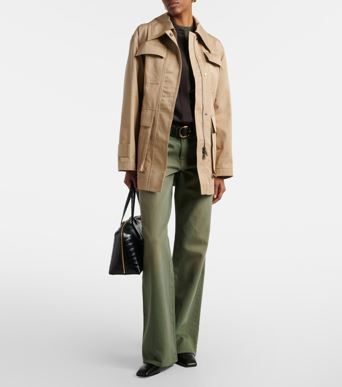 Joseph Shama cotton trench coat
