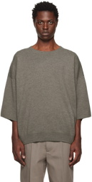 Fear of God Gray Cropped Sleeve Sweater