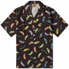 Human Made Men's Feather Aloha Vacation Shirt in Black