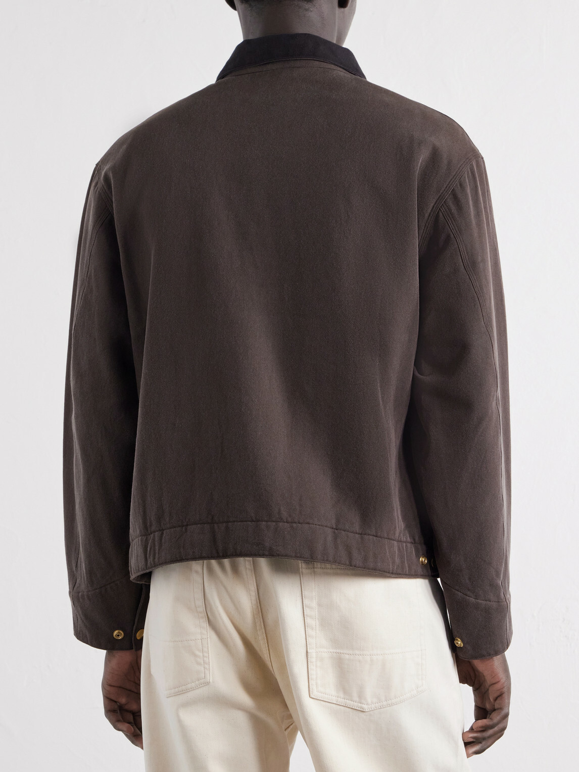 A.PRESSE - Detroit Cotton and Silk-Blend Jacket - Brown