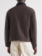 A.PRESSE - Detroit Cotton and Silk-Blend Jacket - Brown