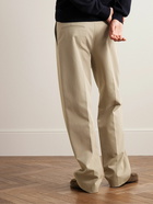 The Row - Rosco Straight-Leg Cotton-Blend Twill Trousers - Neutrals