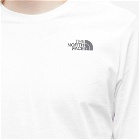 The North Face Men's Long Sleeve Red Box T-Shirt in Tnf White