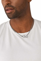 Diesel Stainless steel chain necklace - Necklaces - Unisex - Silver