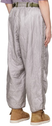 NotSoNormal Gray Dragon Puff Trousers