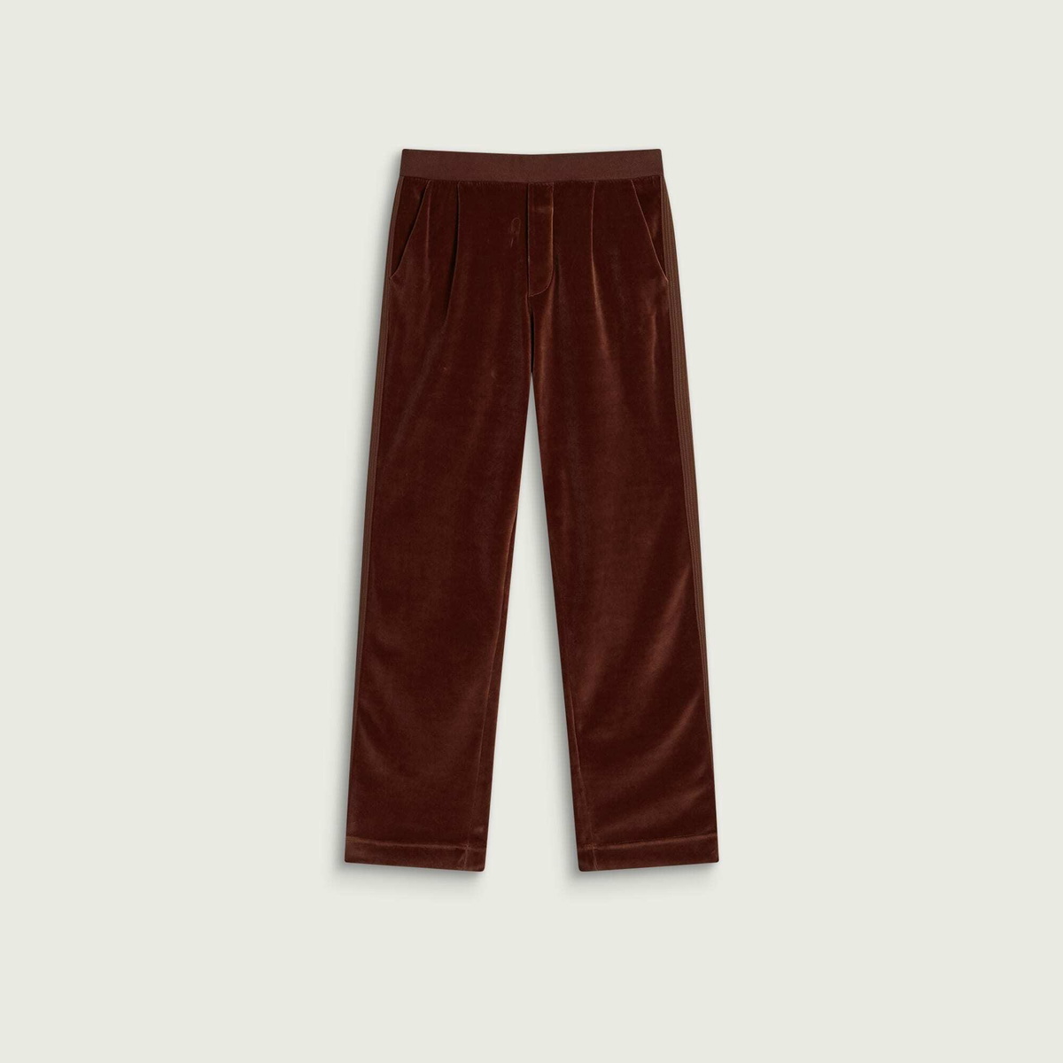 Rhude Men's Trofeo Velour Track Pants in Bordeaux