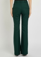 Veronica Beard Melvin Flared-leg Trousers Dark Green