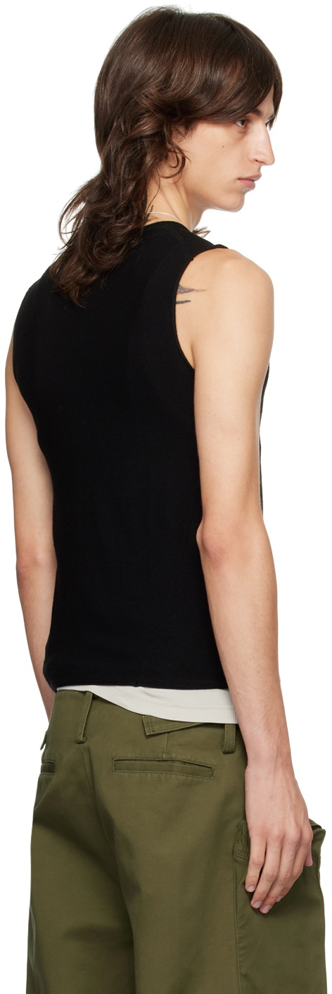 Fax Copy Express Black V-Neck Vest