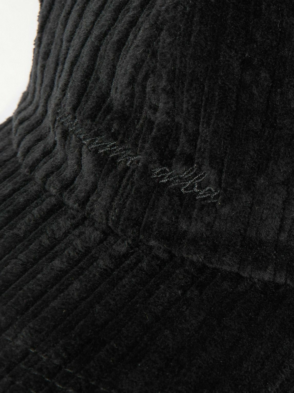 Massimo Alba - Chance Logo-Embroidered Cotton-Blend Corduroy Baseball Cap - Black