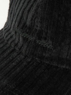 Massimo Alba - Chance Logo-Embroidered Cotton-Blend Corduroy Baseball Cap - Black