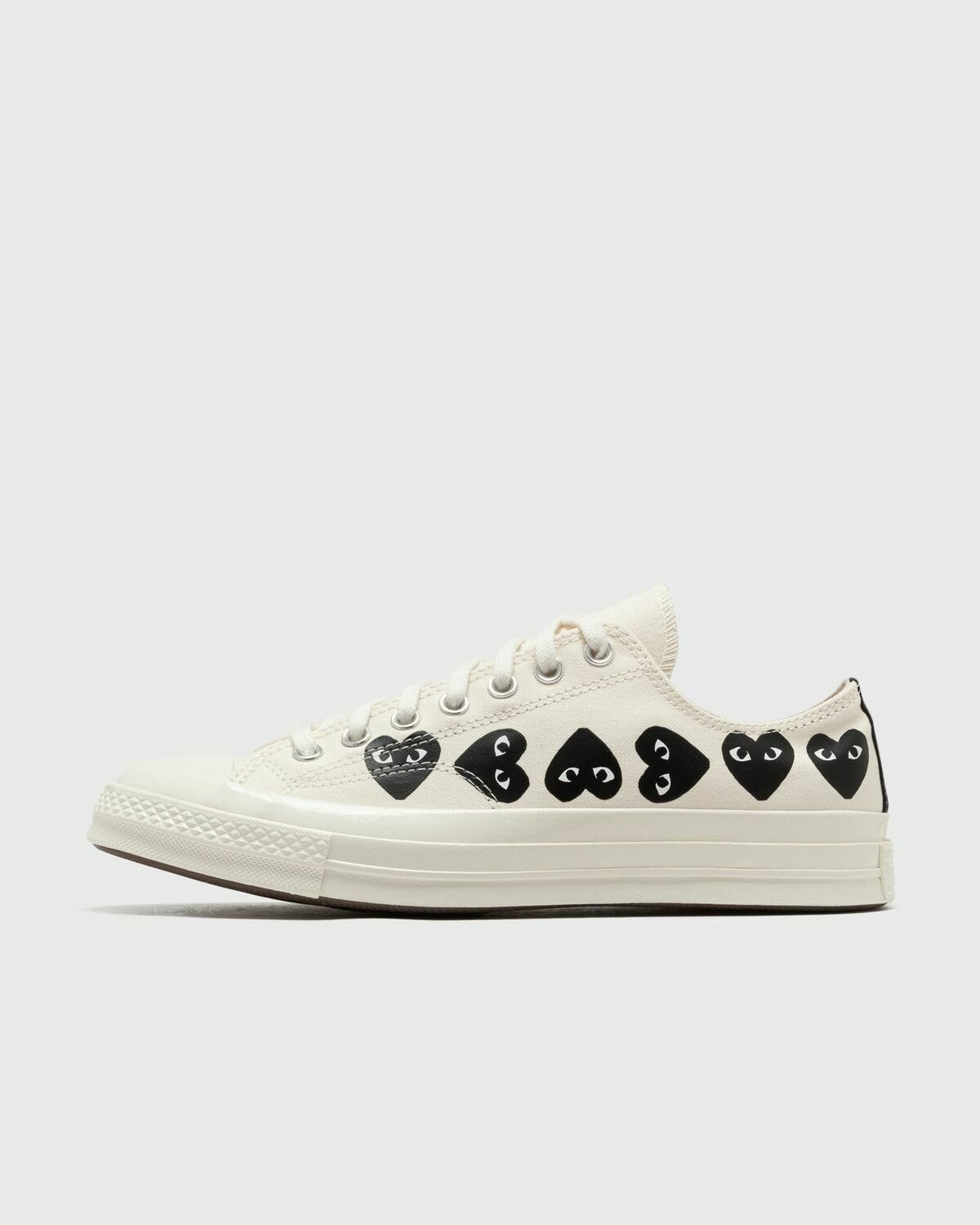 Comme des Garçons Play X CONVERSE Chuck Taylor'70 Multi Heart Low Top Beige Mens Lowtop