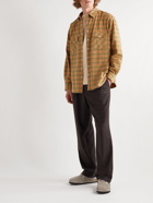 Auralee - Straight-Leg Pleated Wool-Flannel Trousers - Brown