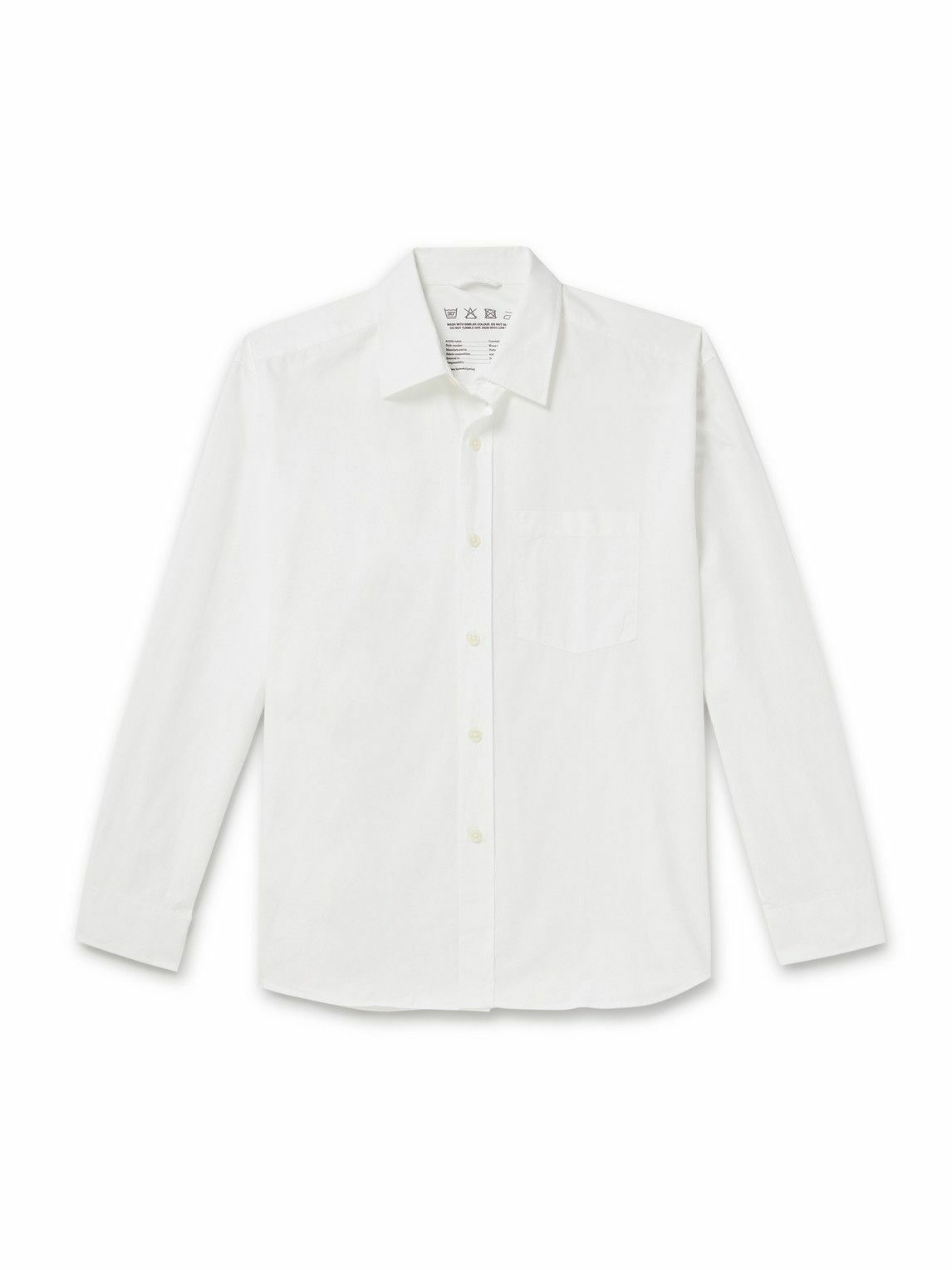 Photo: mfpen - Convenient Organic Cotton-Poplin Shirt - White