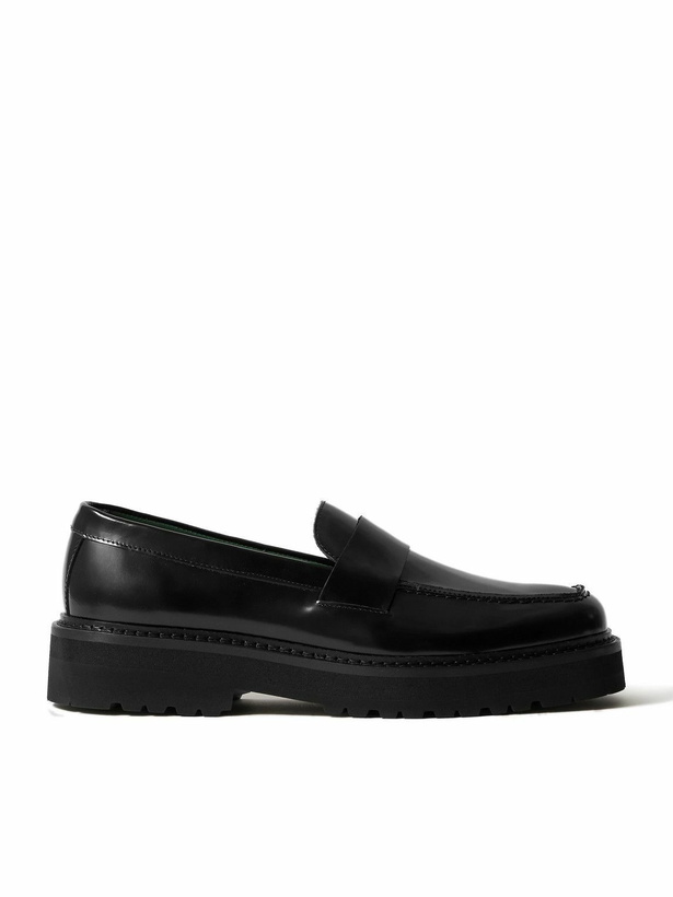 Photo: VINNY's - Peeters Glossed-Leather Loafers - Black
