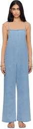 Baserange Blue Yumi Denim Jumpsuit