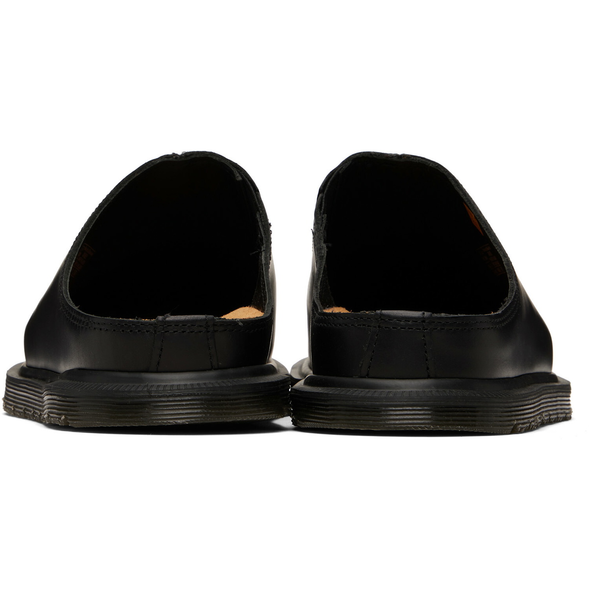 Dr. Martens Black San Leather Mule Loafers