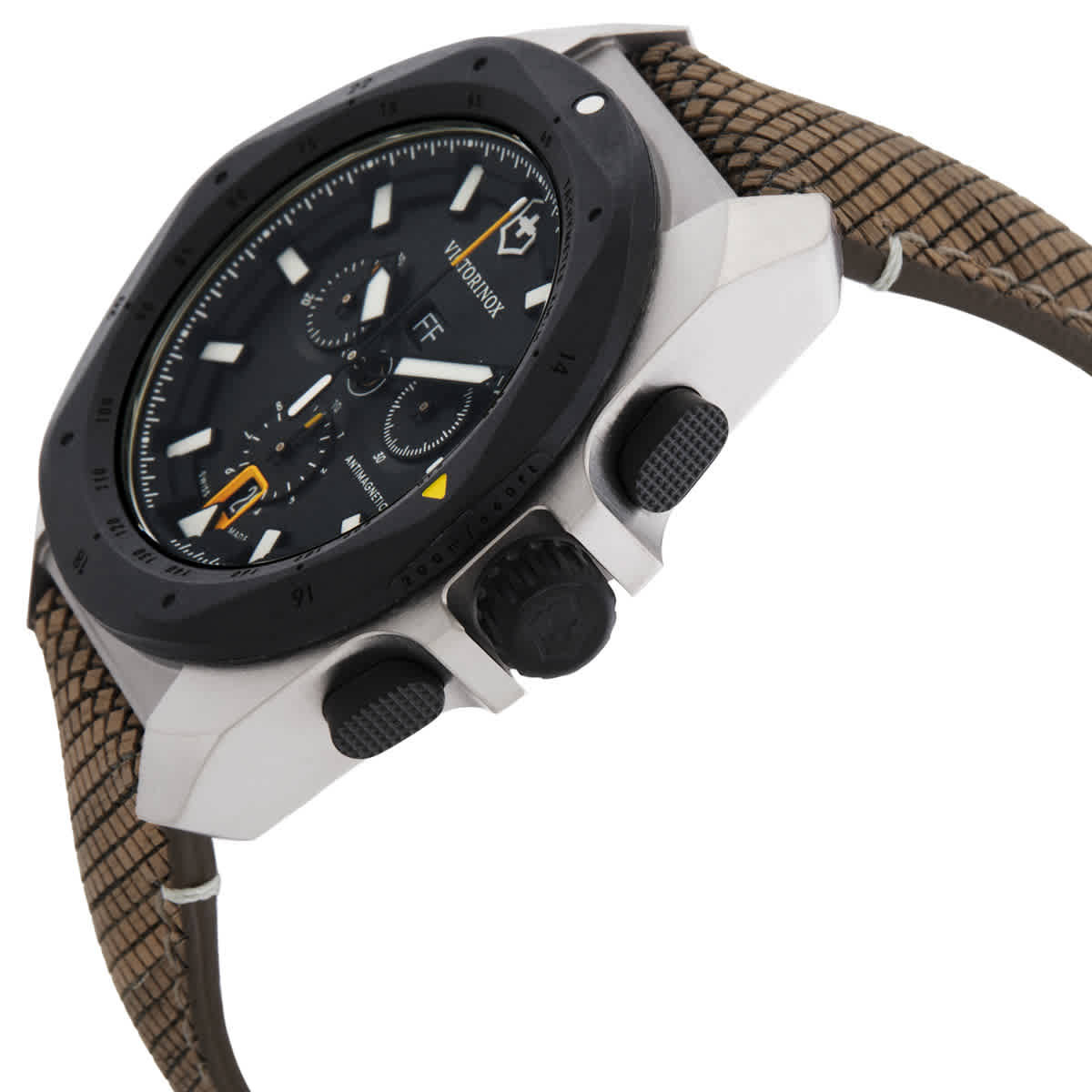 Victorinox I.N.O.X. Chronograph Quartz Black Dial Mens Watch 241988.1