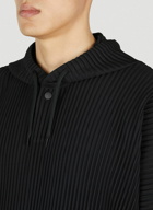 Homme Plissé Issey Miyake - Hooded Sweatshirt in Black