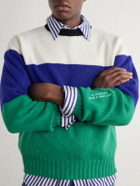 JW Anderson - Striped Wool Sweater - Blue