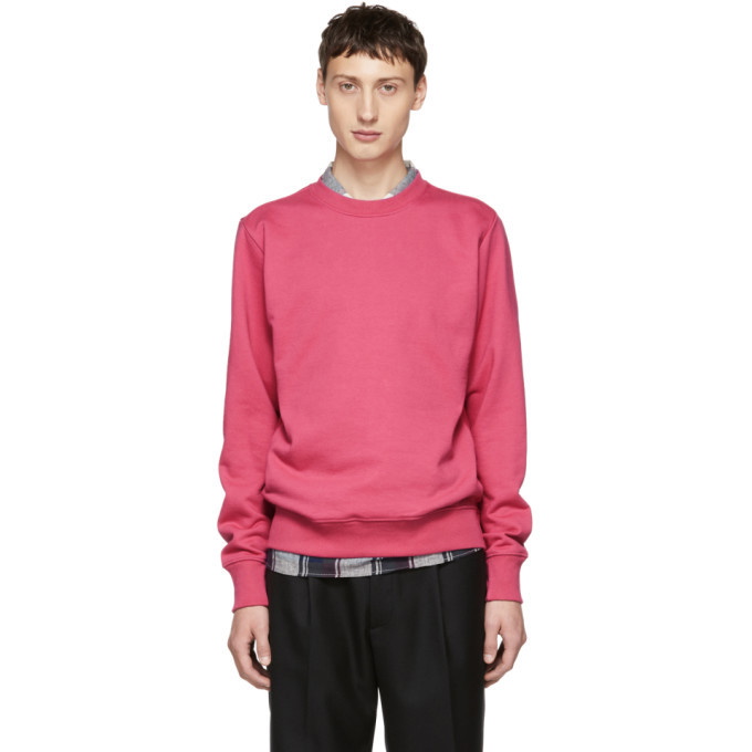 Photo: PS by Paul Smith Pink Organic Crewneck Sweatshirt