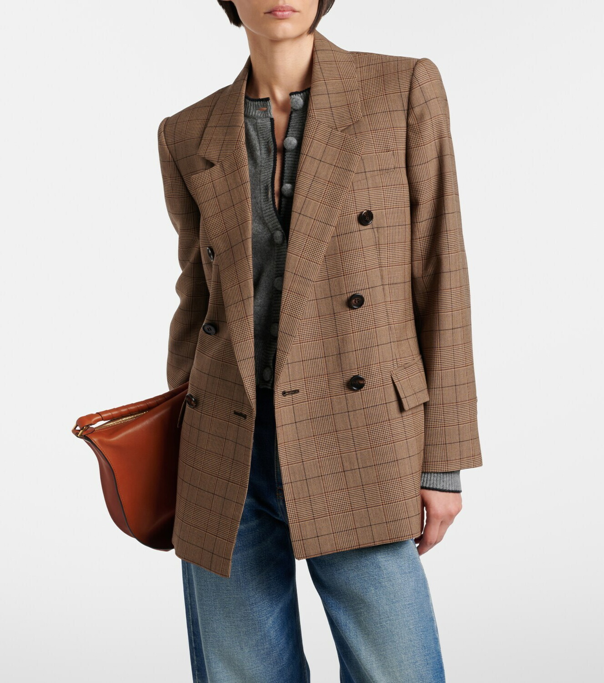 Chloé Checked wool blazer