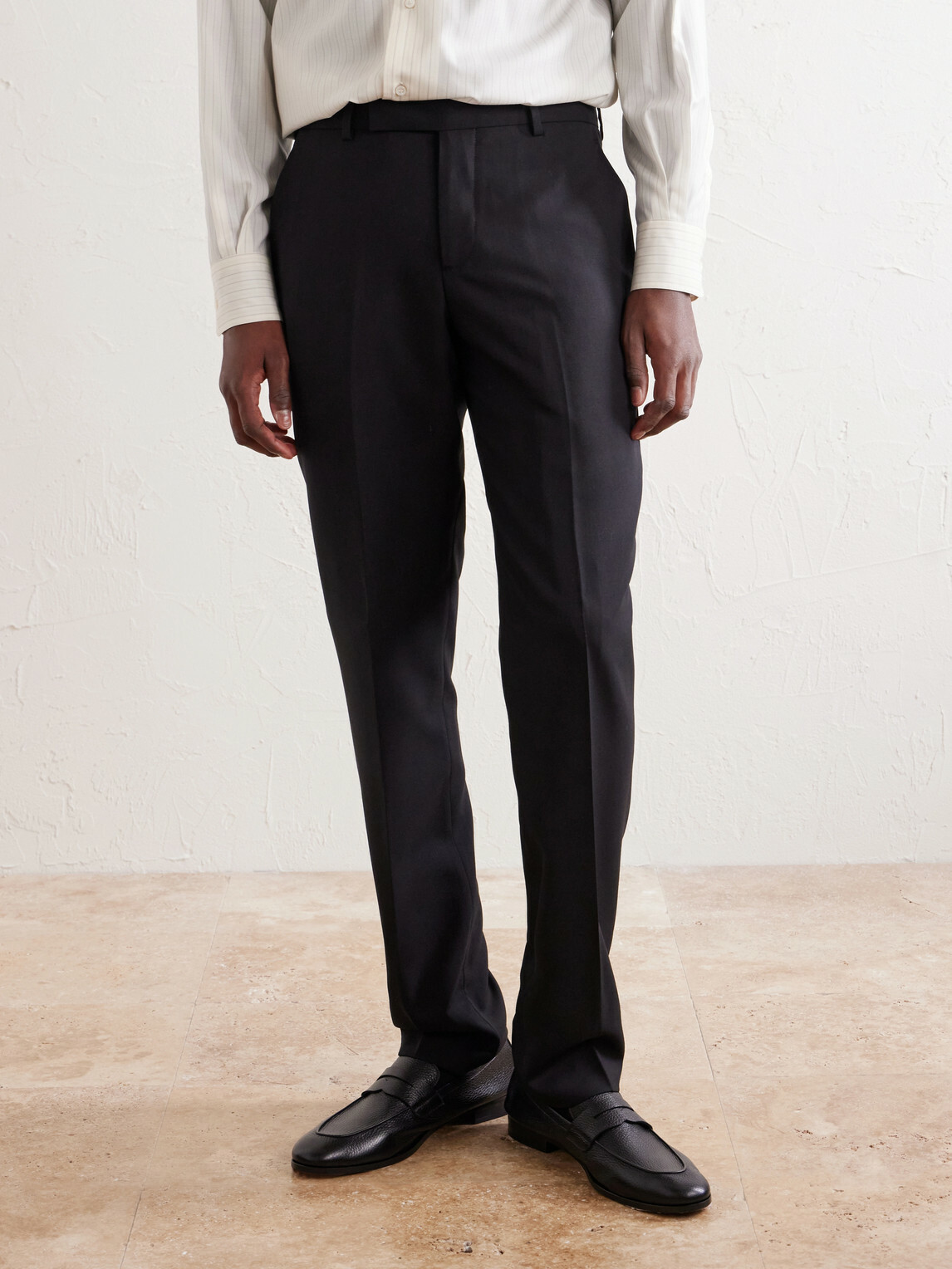 Paul Smith - Straight-Leg Pleated Wool Suit Trousers - Black