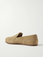 Mulo - Fleece-Lined Suede Loafers - Neutrals