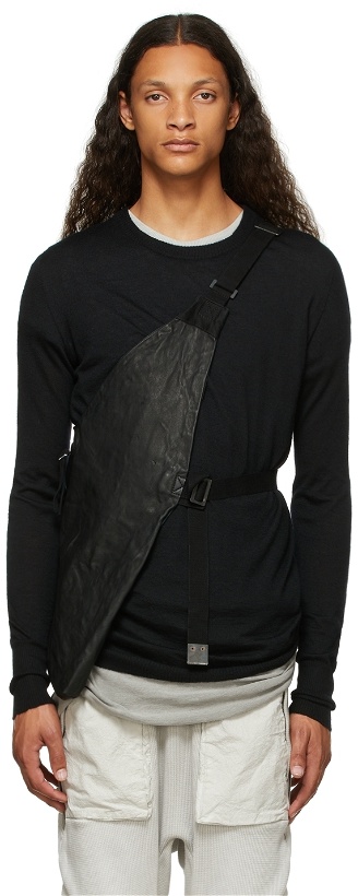 Photo: Boris Bidjan Saberi Black Leather Bag 1.1 Vest