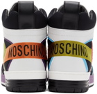 Moschino Black & White Streetball High Sneakers