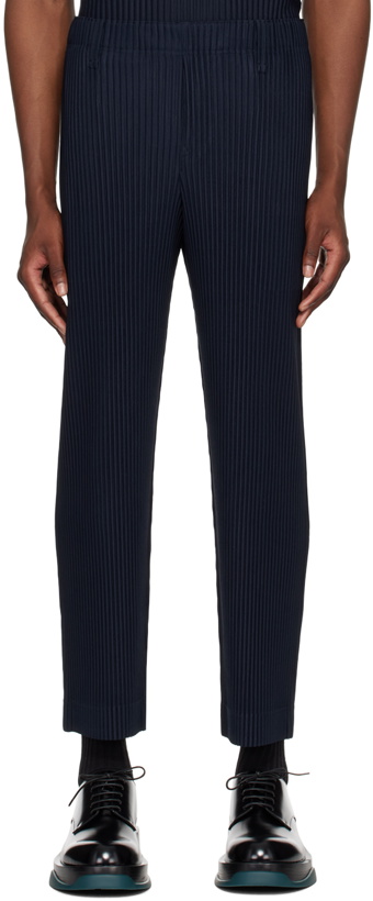 Photo: HOMME PLISSÉ ISSEY MIYAKE Navy Basics Trousers