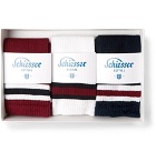 Schiesser - Three-Pack Bjorn Striped Cotton-Blend Socks - Multi