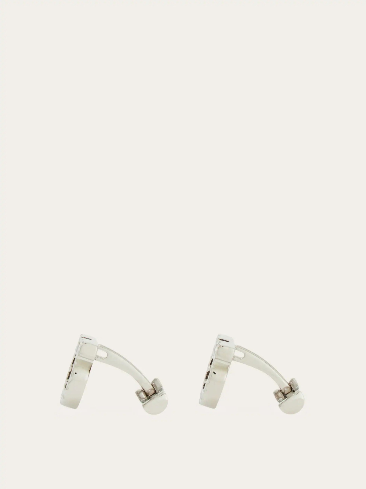 Ferragamo Mens Gancini cufflinks in Silver