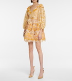 Zimmermann - Tempo silk and linen organza minidress