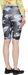 Chopova Lowena Black Workshop Bike Shorts