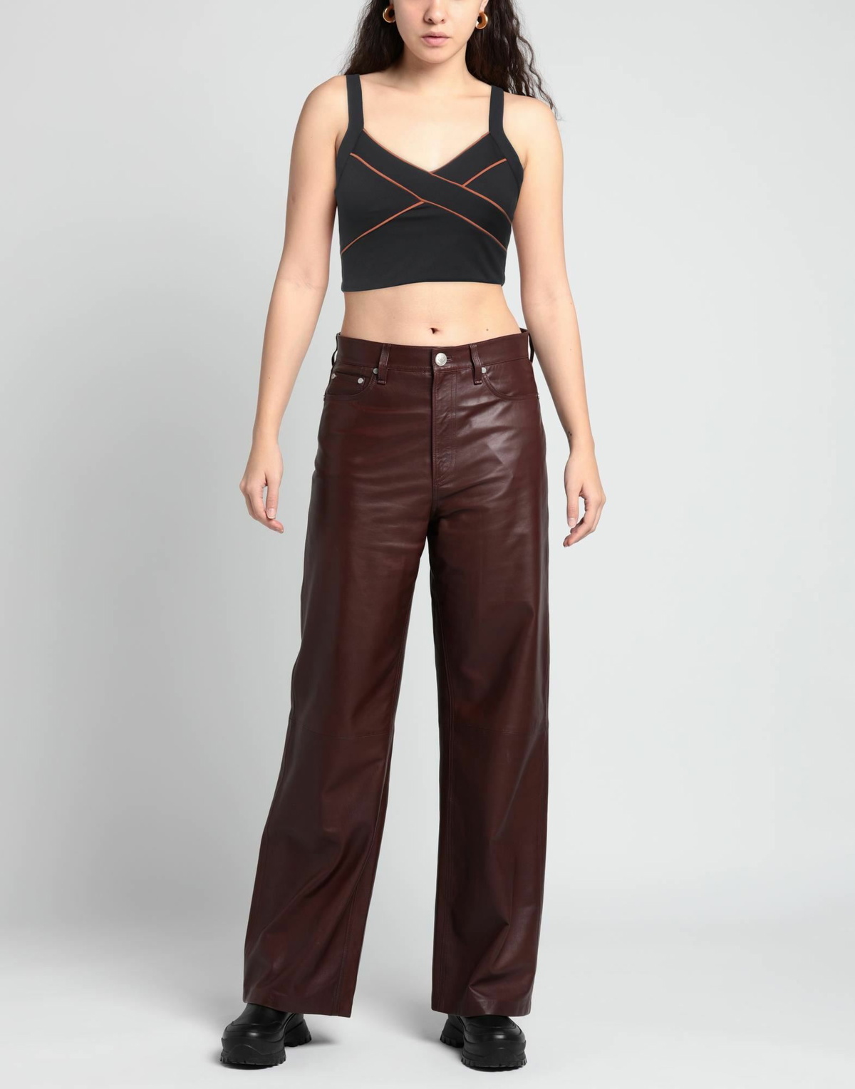 Lanston Sport Womens Top in Black