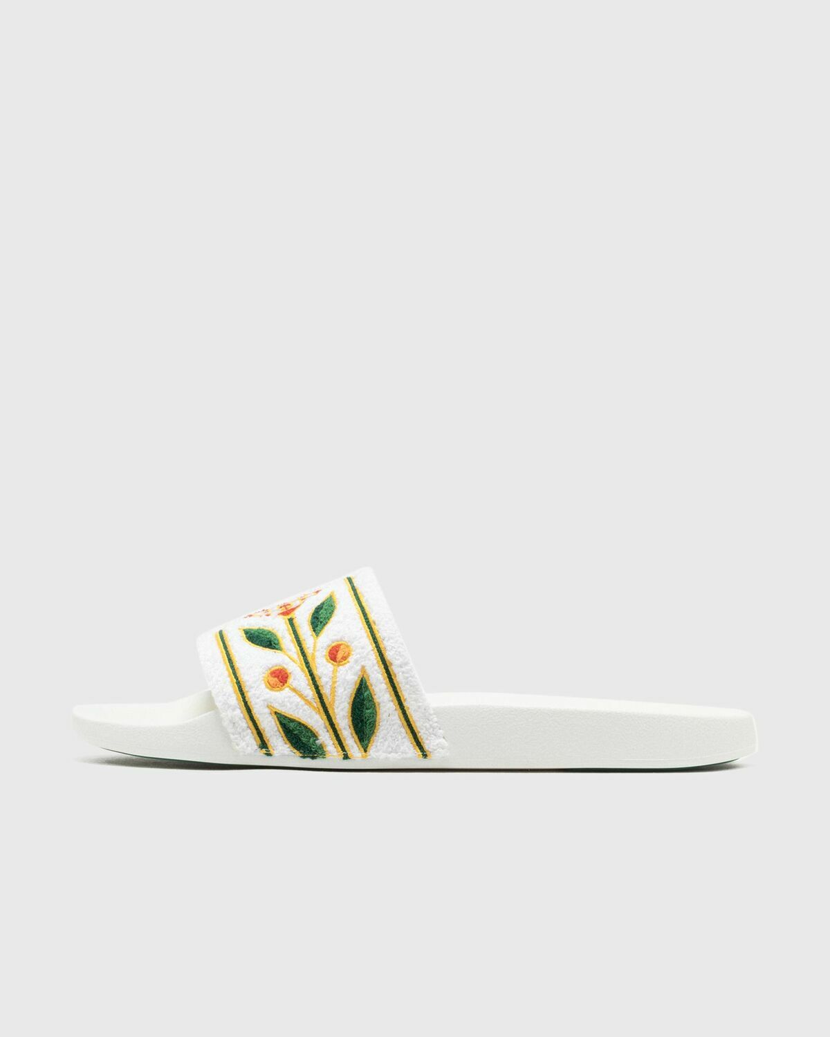 Casablanca EMBROIDERED TERRY SLIDER White Mens Sandals & Slide