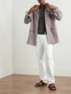 Etro - Straight-Leg Paisley-Jacquard Jeans - White