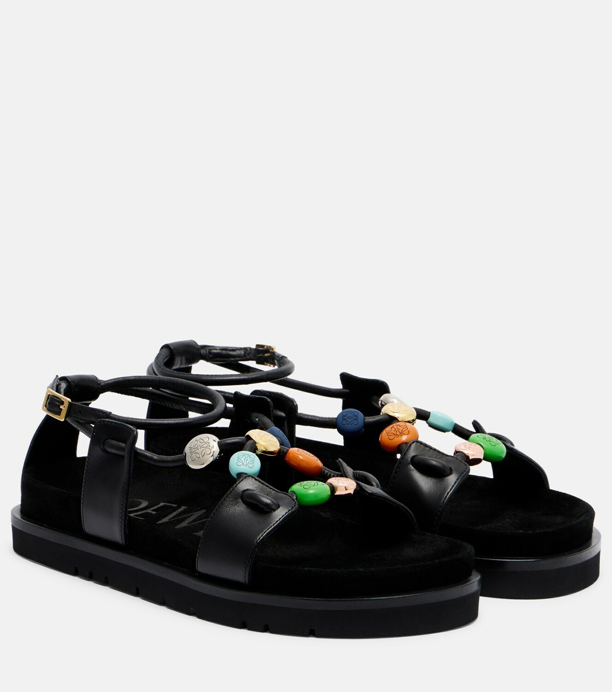 Loewe Paula's Ibiza Pebble Beads leather sandals