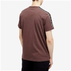 Fred Perry Men's Contrast Tape Ringer T-Shirt in Brick/Warm Grey