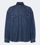 Versace Medusa denim overshirt
