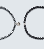 Sydney Evan 14kt white gold set of 2 bracelets with diamonds and gemstones
