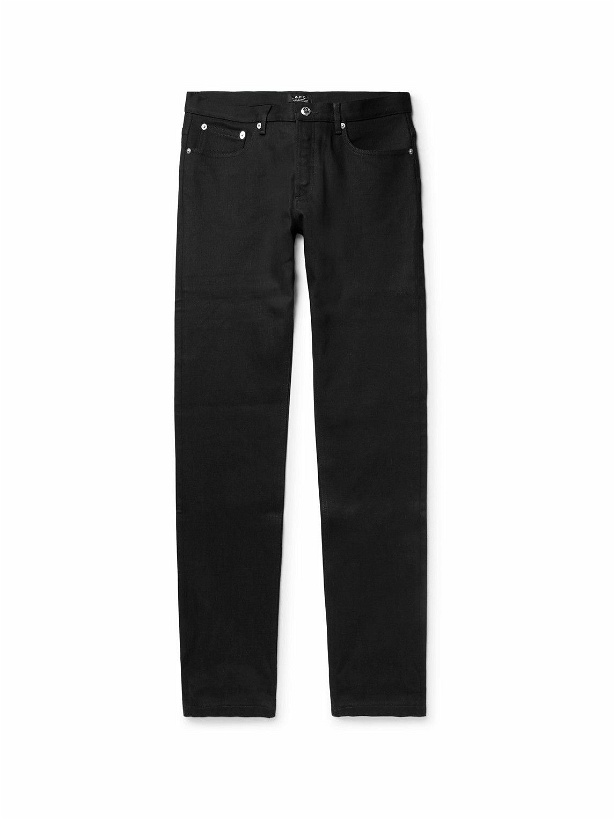 Photo: A.P.C. - Petit Standard Slim-Fit Stretch-Denim Jeans - Black