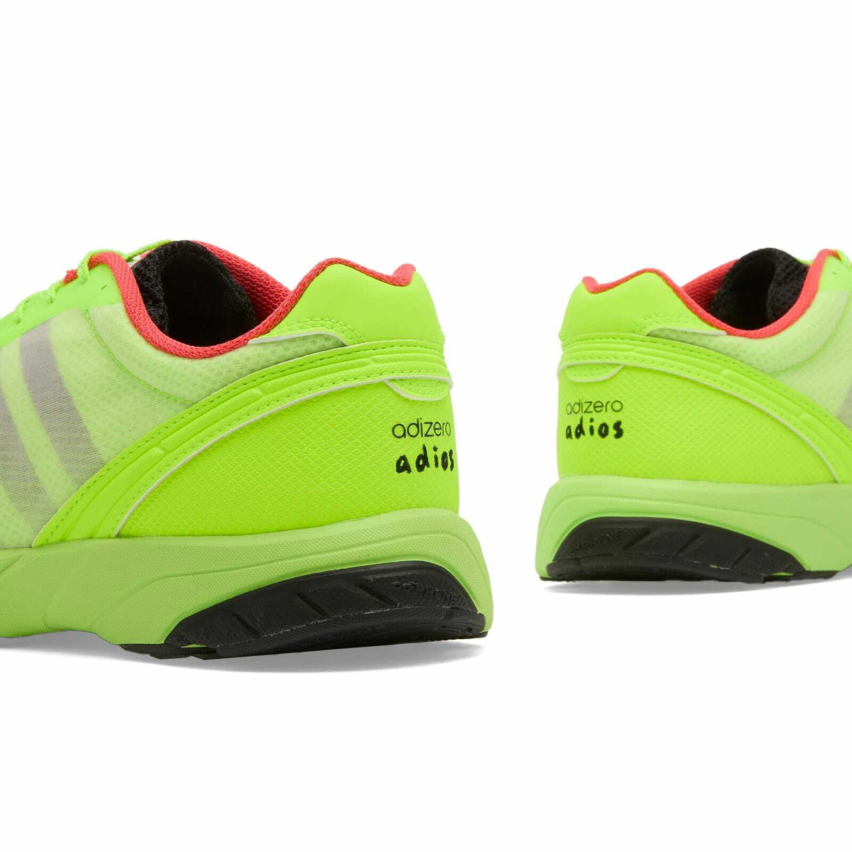 Adidas Adizero Adios OG Sneaker in Lucid Lemon/Core Black/Bright Red