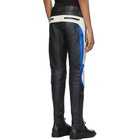 Diesel Black and Off-White Leather Astra-PTRE Trousers