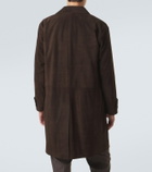 Kiton Leather overcoat