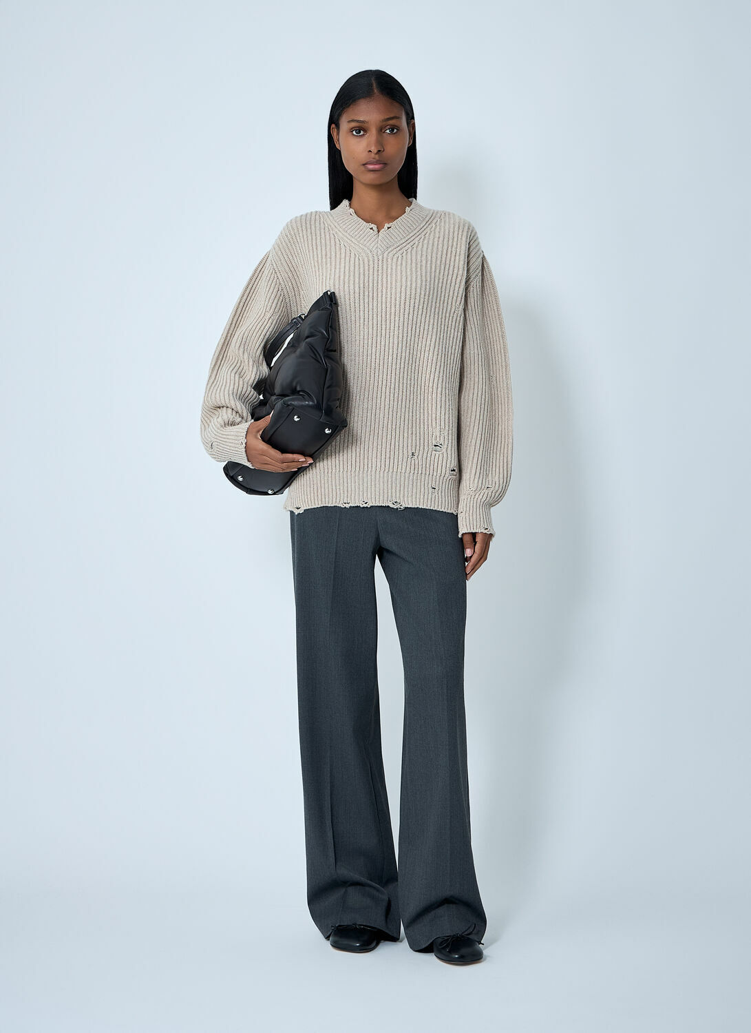 MM6 Maison Margiela Distressed Sweater