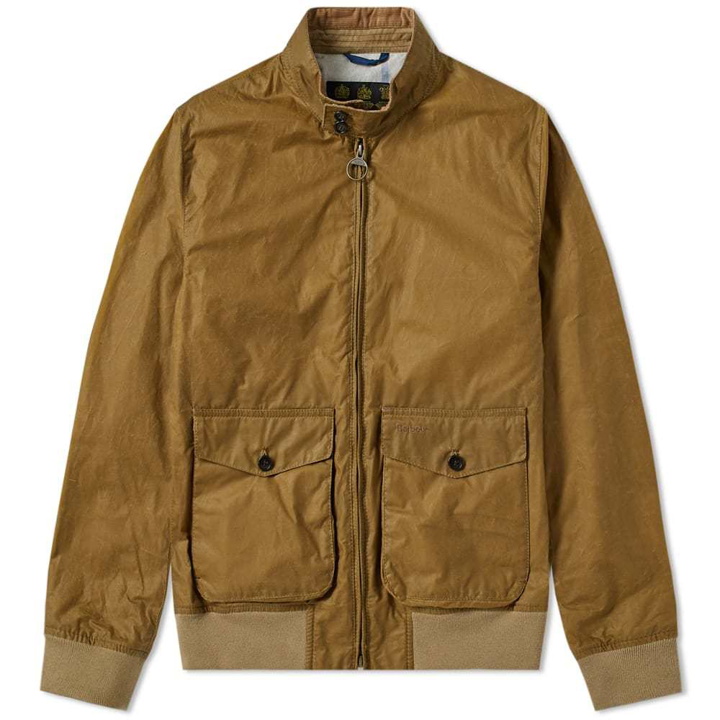 Photo: Barbour Erne Wax Jacket Sand