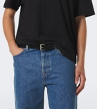 The Row Geo suede belt