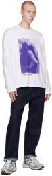 Calvin Klein White Frisbee Long Sleeve T-Shirt